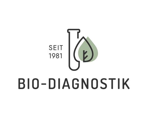 minimal logo for diagnostics testing laboratory in Germany