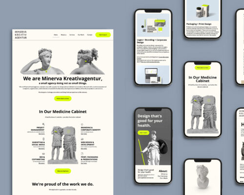 mobile friendly website design of creative agency in Germany | Graphic & Web Design Services