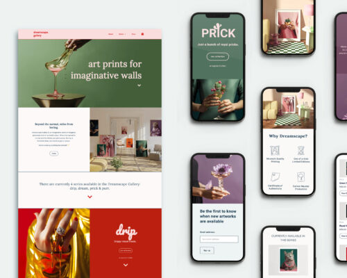 mobile friendly wordpress web design for ai art gallery shop