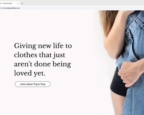 Website homepage design for a fashion brand with a minimalist aesthetic